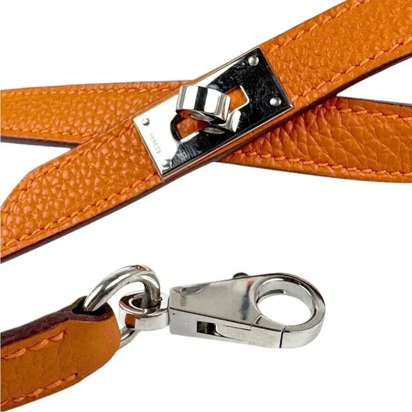 Hermes Orange Pet Collar and Leash Set - Picture 13 of 16